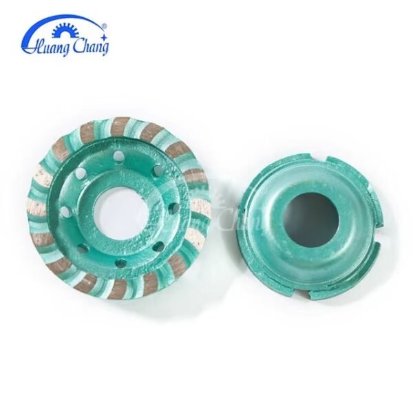 Huangchang 4-1/2 дюйма Turbo Row Diamond Grinding Cup Wheel for Concrete Granite Marble Masonry Brick Fits 7/8 Inch Arbor