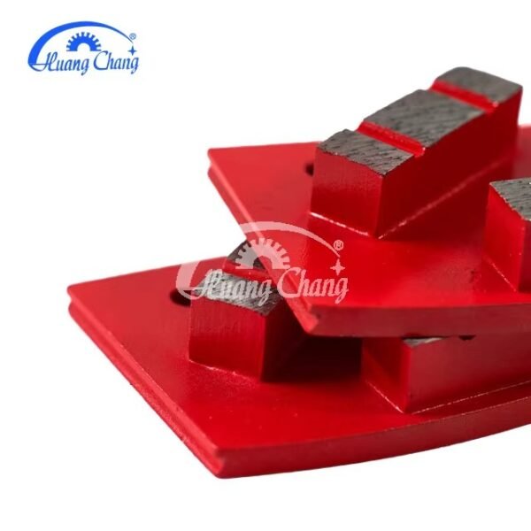 QUANZHOU huangchang 2 Split Segments Diamond Metal Trapezoid, Concrete Grinding Segment — изображение 3
