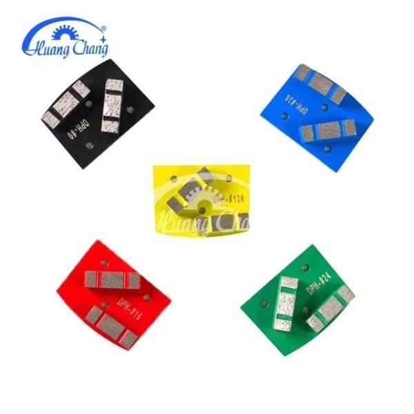 QUANZHOU huangchang 2 Split Segments Diamond Metal Trapezoid, Concrete Grinding Segment — изображение 2