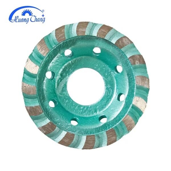 Huangchang 4-1/2 дюйма Turbo Row Diamond Grinding Cup Wheel for Concrete Granite Marble Masonry Brick Fits 7/8 Inch Arbor — изображение 2