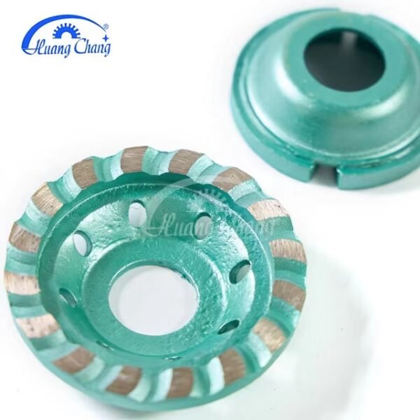 Huangchang 4-1/2 дюйма Turbo Row Diamond Grinding Cup Wheel for Concrete Granite Marble Masonry Brick Fits 7/8 Inch Arbor — изображение 5