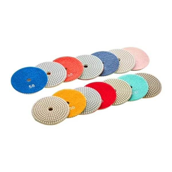 100 мм Мокрый алмазный полировальный пол Backing Pads Customizable OEM Grinding and Sanding Buff Grit 4 Inch Size — изображение 6