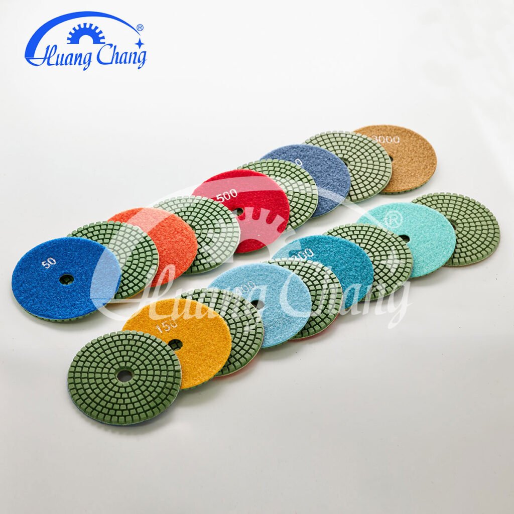 6-дюймовый зеленый Best Tools Wet Stone Diamond Polishing Pads For Granite/Marble HC-SPP-0006-6