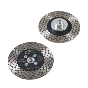 saw blade mesh double sided marble stone cutting grinding disc with flange